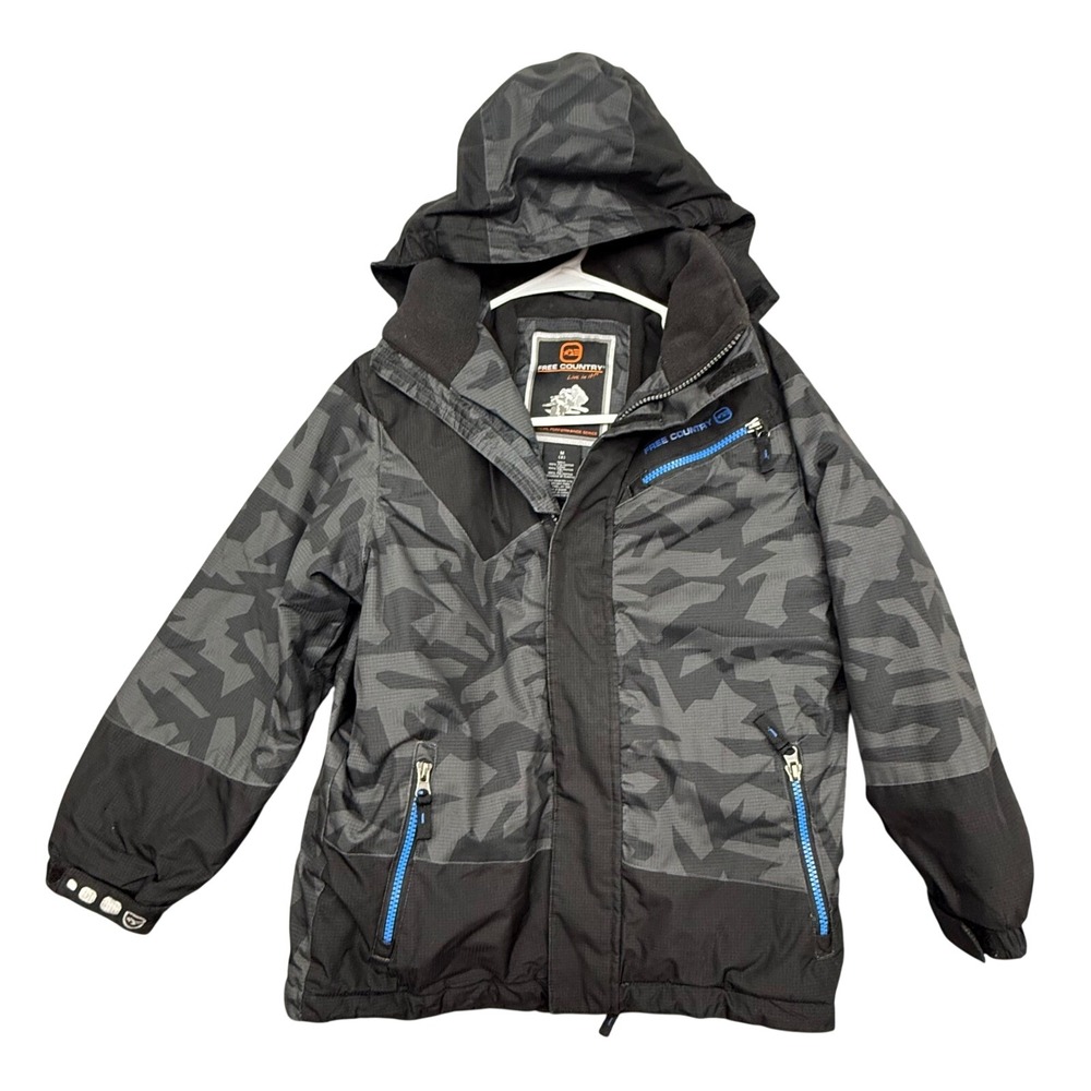Free Country Boys Gray Camo Winter Jacket Extreme Performance Series Size M 8